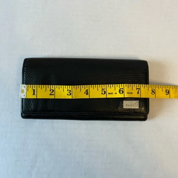 Gucci pebble leather, long wallet‎ - Picture 12 of 13